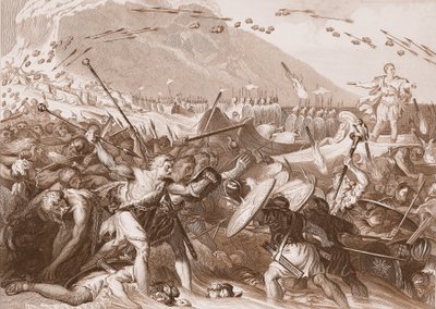 Přistání Julia Caesara v Anglii v roce 55 př.nl od English School