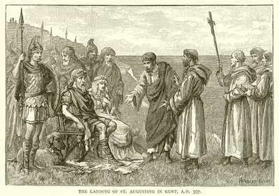 Přistání svatého Augustina v Kentu, n. l. 597 od English School