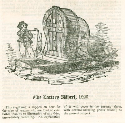 Poslední loterie. Kolo loterie, 1826 od English School
