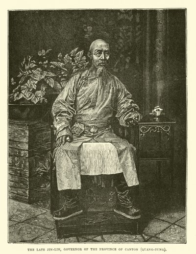 Zesnulý Jin-Lin, guvernér provincie Kanton, Quang-Tung od English School