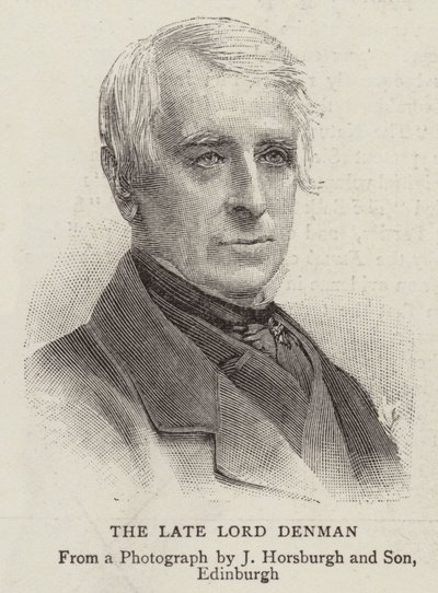 The Late Lord Denman (rytina) od English School
