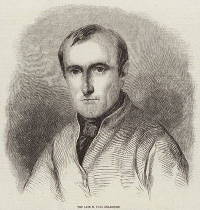 The Late M Paul Delaroche (rytina) od English School