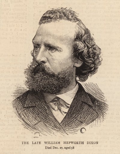 Zesnulý William Hepworth Dixon (rytina) od English School