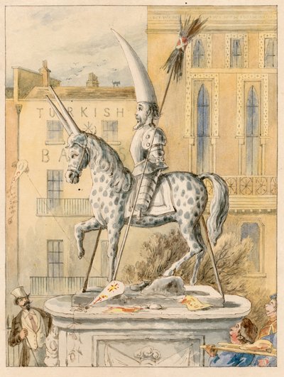 Socha na Leicester Square 17. října 1866 od English School