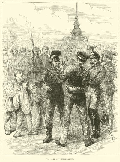 Demarkační linie, březen 1871 od English School