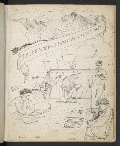 The Log Book, Seatoller, Velikonoce 1895 (pero a inkoust na papíře) od English School