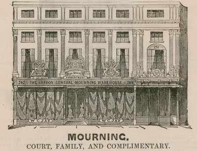 The London General Mourning Warehouse, Regent Street, Londýn od English School