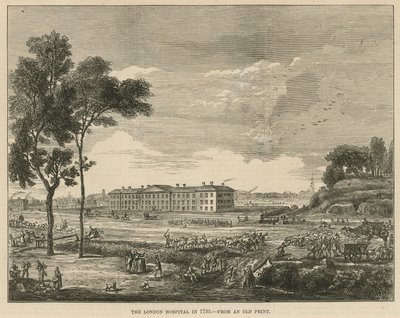 Londýnská nemocnice v roce 1753 od English School