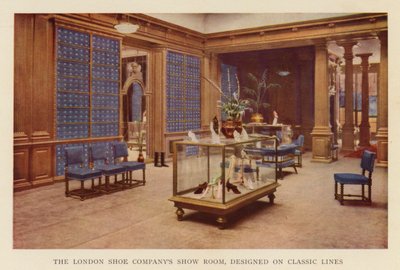 Show Room The London Shoe Company, navržený na klasických liniích (barevné lito) od English School