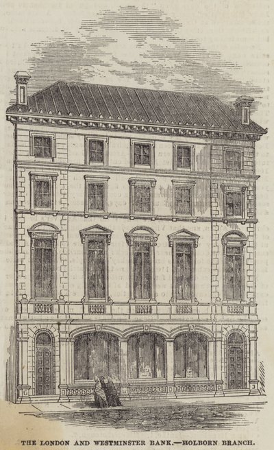 London and Westminster Bank, Holborn Branch (rytina) od English School