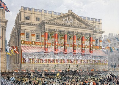 Mansion House, 7. března 1863, z Památníku svatby Edwarda VII a Alexandry Dánské, hospoda. 1864 od English School