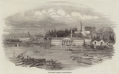 Marine Arsenal, Konstantinopol (rytina) od English School