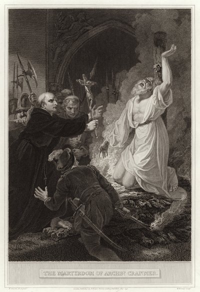 Mučednictví Archbp Cranmer od English School