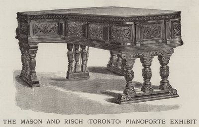 The Mason and Risch (Toronto) Pianoforte Exhibit (rytina) od English School