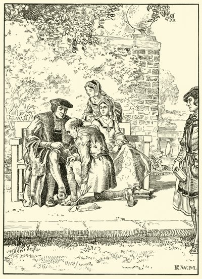 The More Family and the Šašek (inkoust na papíře) od English School