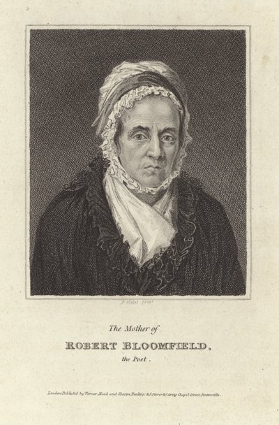 Matka básníka Roberta Bloomfielda (rytina) od English School