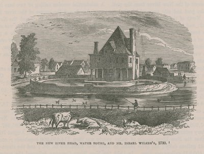 The New River Head, Water House a pan Israel Wilkess, 1730 od English School
