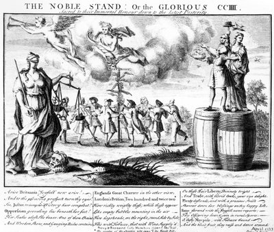 Vznešený stánek nebo slavná CCIII posvátná jejich nesmrtelné cti až po potomstvo, kolem roku 1733 od English School