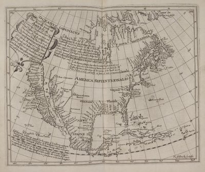 Severní část Ameriky: spojující Newfoundland, Nová Anglie, Virginie…, Henry Briggs od English School