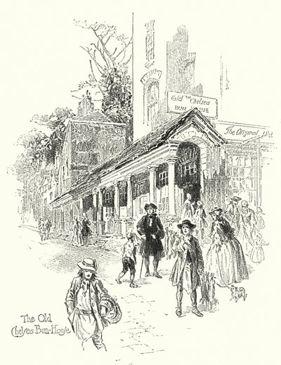 The Old Chelsea Bun-House (litho) od English School