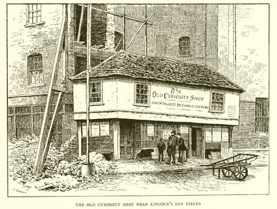The Old Curiosity Shop poblíž Lincolns Inn Fields od English School