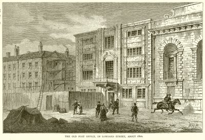Stará pošta, v Lombard Street, asi 1800 od English School