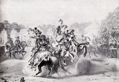 Jediný turnaj za vlády královny Viktorie, ilustrace z 