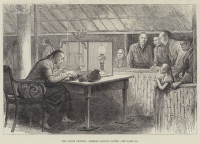 The Opium Traffic, Číňané prodávají opium (rytina) od English School