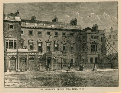 Ordnance Office, Pall Mall, 1850 od English School