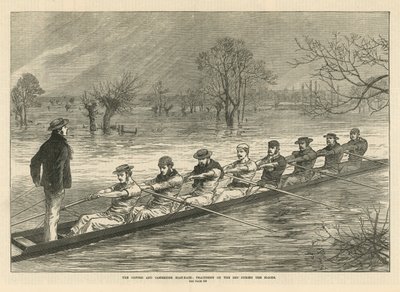 Závod lodí v Oxfordu a Cambridge od English School