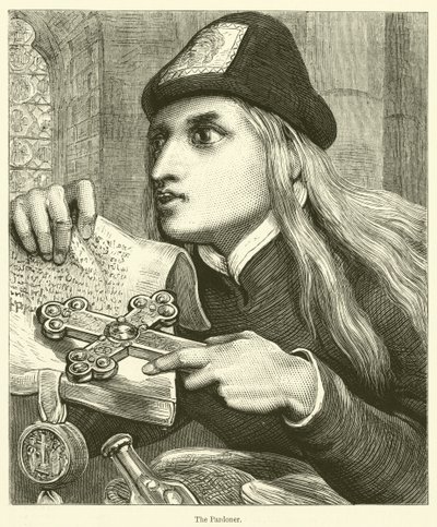 The Pardoner (rytina) od English School