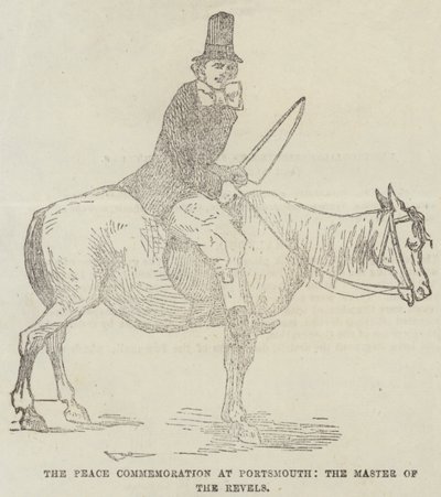 Připomínka míru v Portsmouthu, Master of the Revels (rytina) od English School