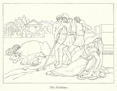 The Pestilence (litho) od English School