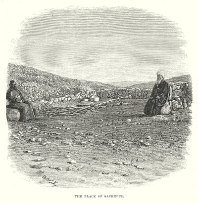 Obětní místo (rytina) od English School