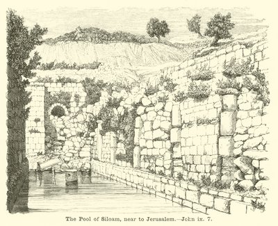 Jezero Siloe, blízko Jeruzaléma, Jan, ix, 7 od English School