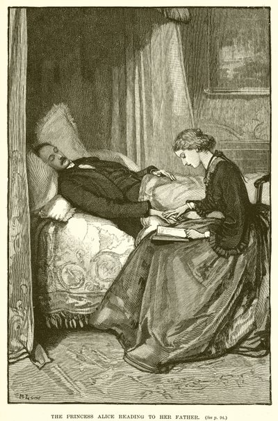 Princezna Alice čte svému otci od English School