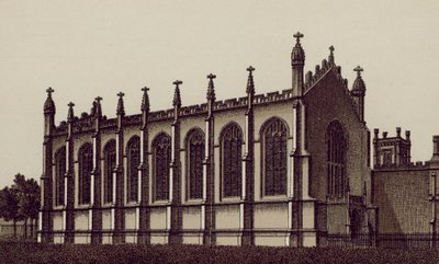 Kaple Proprietary College, Cheltenham (litografie) od English School