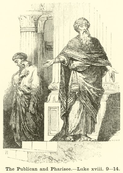Celník a farizeus, Lukáš, xviii, 9, 14 od English School