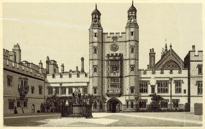 The Quadrangle, Eton College (litografie) od English School