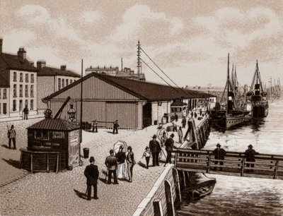 The Quay, Belfast (litho) od English School