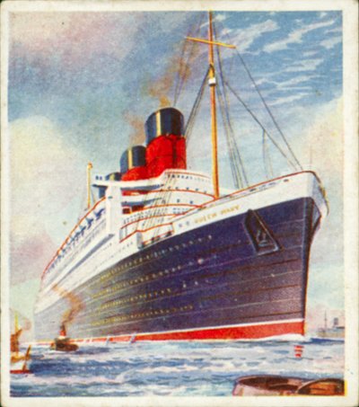 "Queen Mary" (barevná litografie) od English School