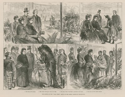 Královna na přehlídce Divokého západu Velké americké výstavy od English School