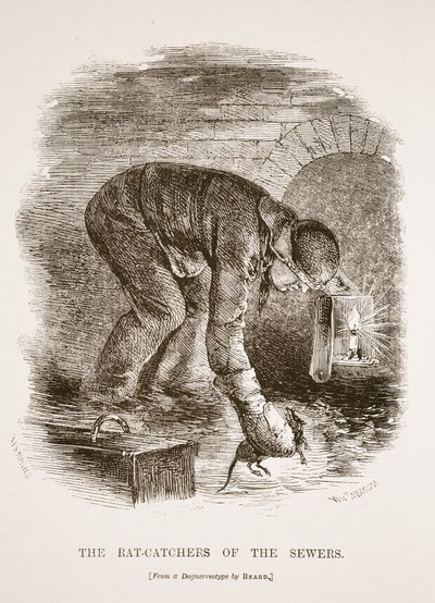 Krysaři kanálů, z daguerrotypie Richarda Bearda, ilustrace z London Labour and London Poor od Henryho Mayhewa, hospoda. 1862 od English School