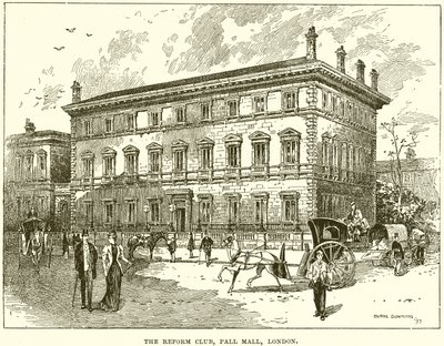 The Reform Club, Pall Mall, Londýn od English School