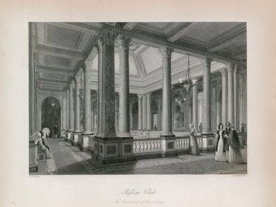 Reformní klub, chodby Saloonu od English School