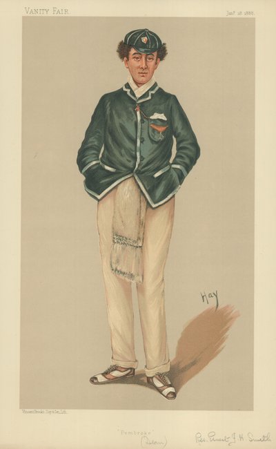 Rev Ernest John Heriz Smith MA, Pembroke, 28. ledna 1888, karikatura Vanity Fair od English School