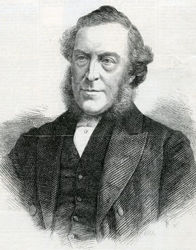 Reverend John Bedford, předseda Wesleyanské metodistické konference, 1867 od English School