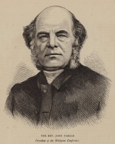 Reverend John Farrar (rytina) od English School