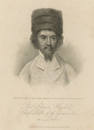 Reverend Solomon Hirschel, vrchní rabín německých hostinců v Londýně od English School