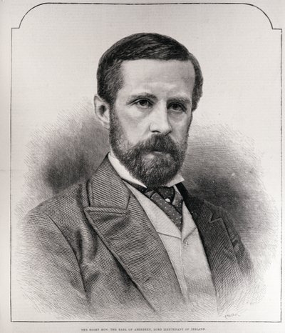 Správný Honza. Hrabě z Aberdeenu, lord Lieutenant of Ireland, vyrytý R. Taylorem, z „The Illustrated London News“, 13. března 1886 od English School